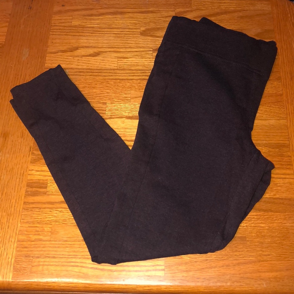 LOFT plum Ponte leggings